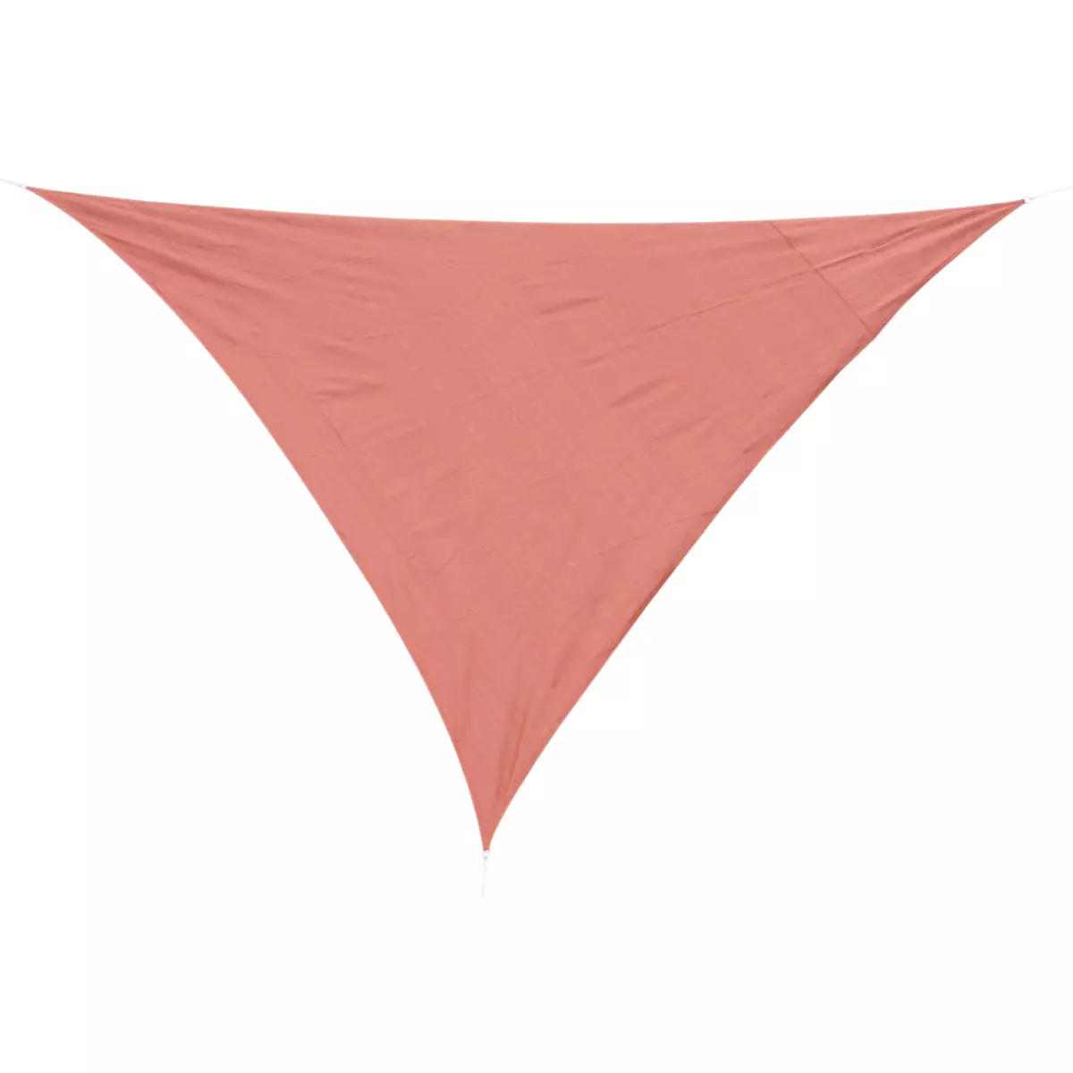 OUTSUNNY Voile d'ombrage triangulaire grande taille 3 x 3 x 3 m polyéthylène haute densité résistant aux UV rouge