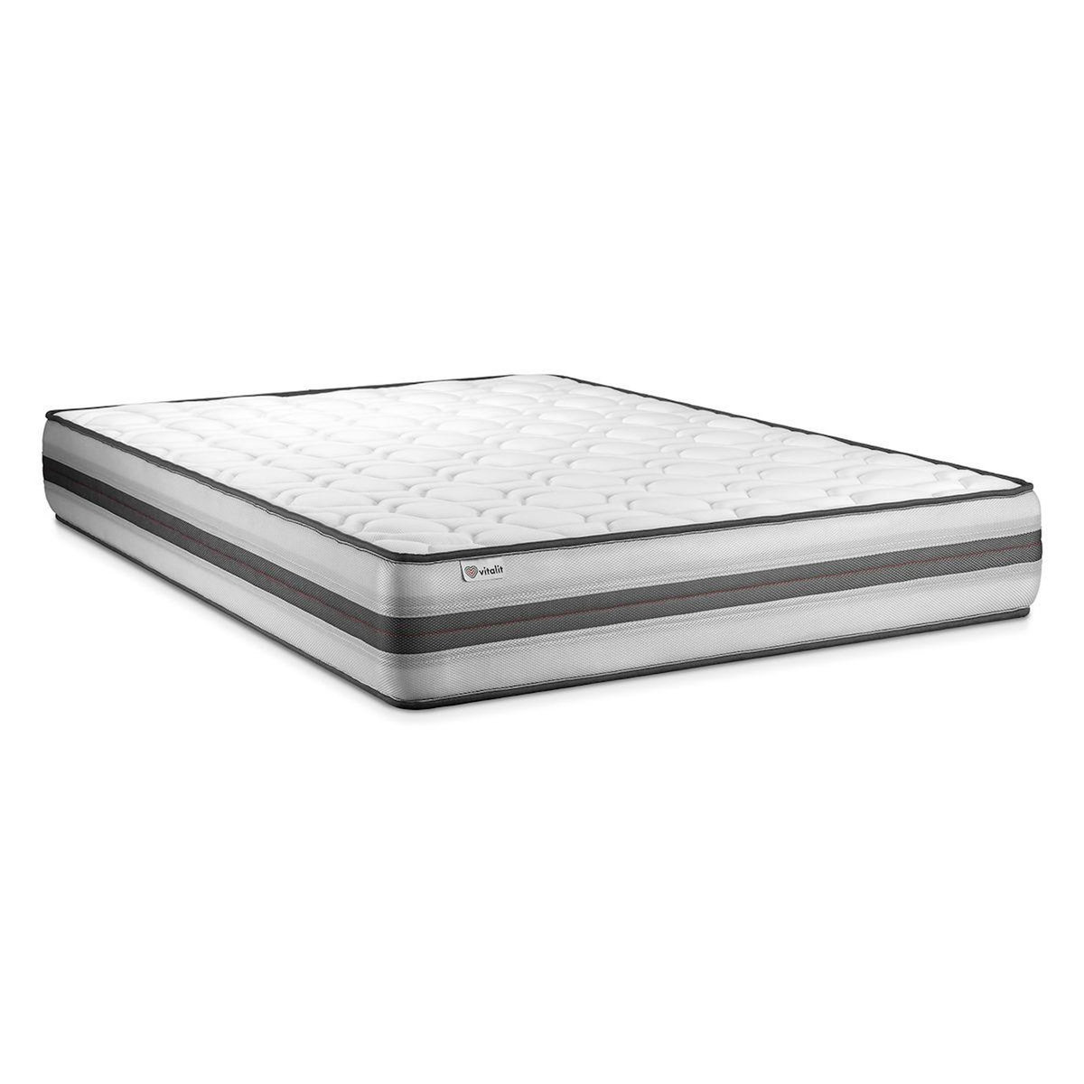 VITALIT Pack prêt à dormir VITALPOWER RECOVER 200 x 200 cm sommier Kit noir