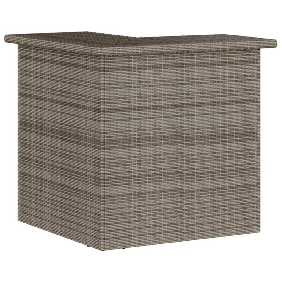 VIDAXL Ensemble de bar de jardin 5 pcs avec coussins gris poly rotin
