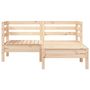 Voir la diapositive 4 : VIDAXL Canape de jardin 2 places et repose-pied bois pin massif
