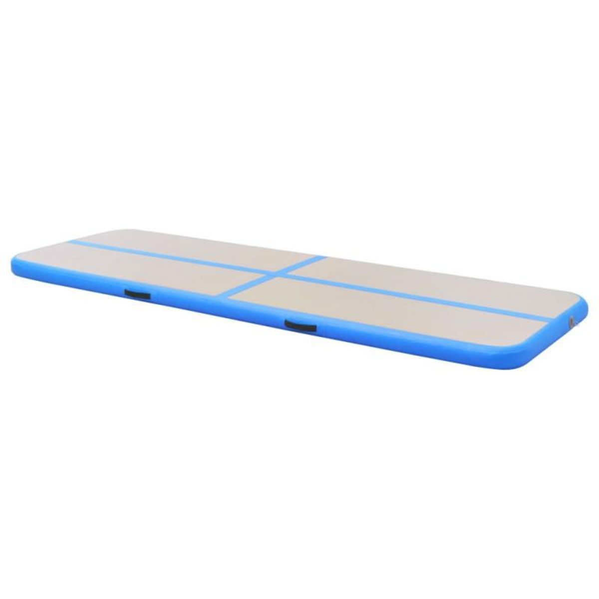 VIDAXL Tapis gonflable de gymnastique avec pompe 700x100x10cm PVC Bleu