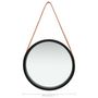 Voir la diapositive 6 : VIDAXL Miroir mural avec sangle 40 cm Noir