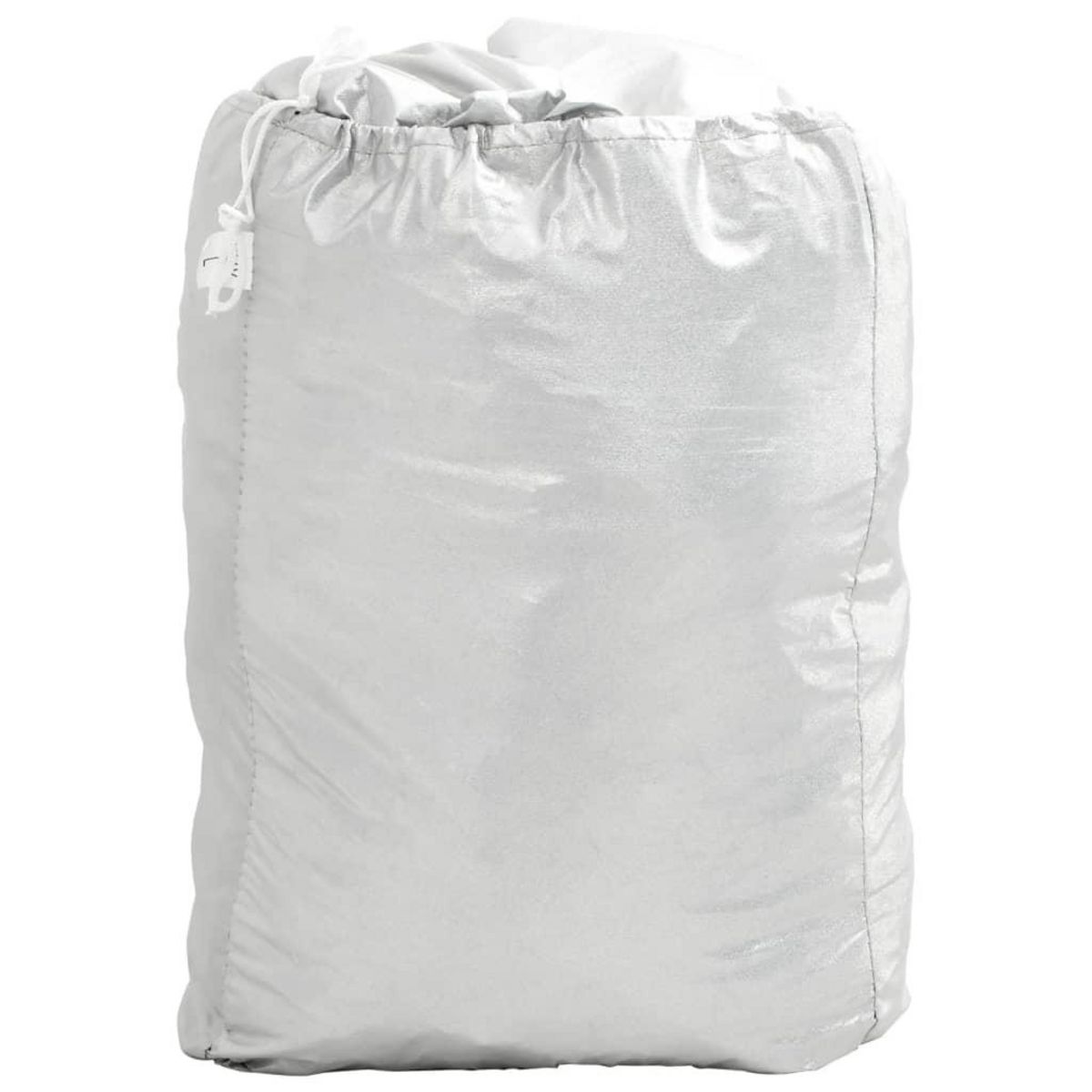 VIDAXL Demi-housse de voiture avec crochets argente M PEVA