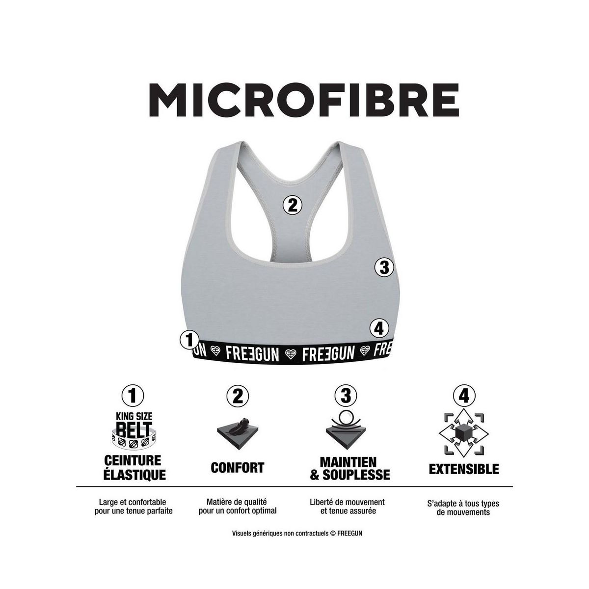 FREEGUN Lot de 2 Brassières fille Best Of Anniversary Fun