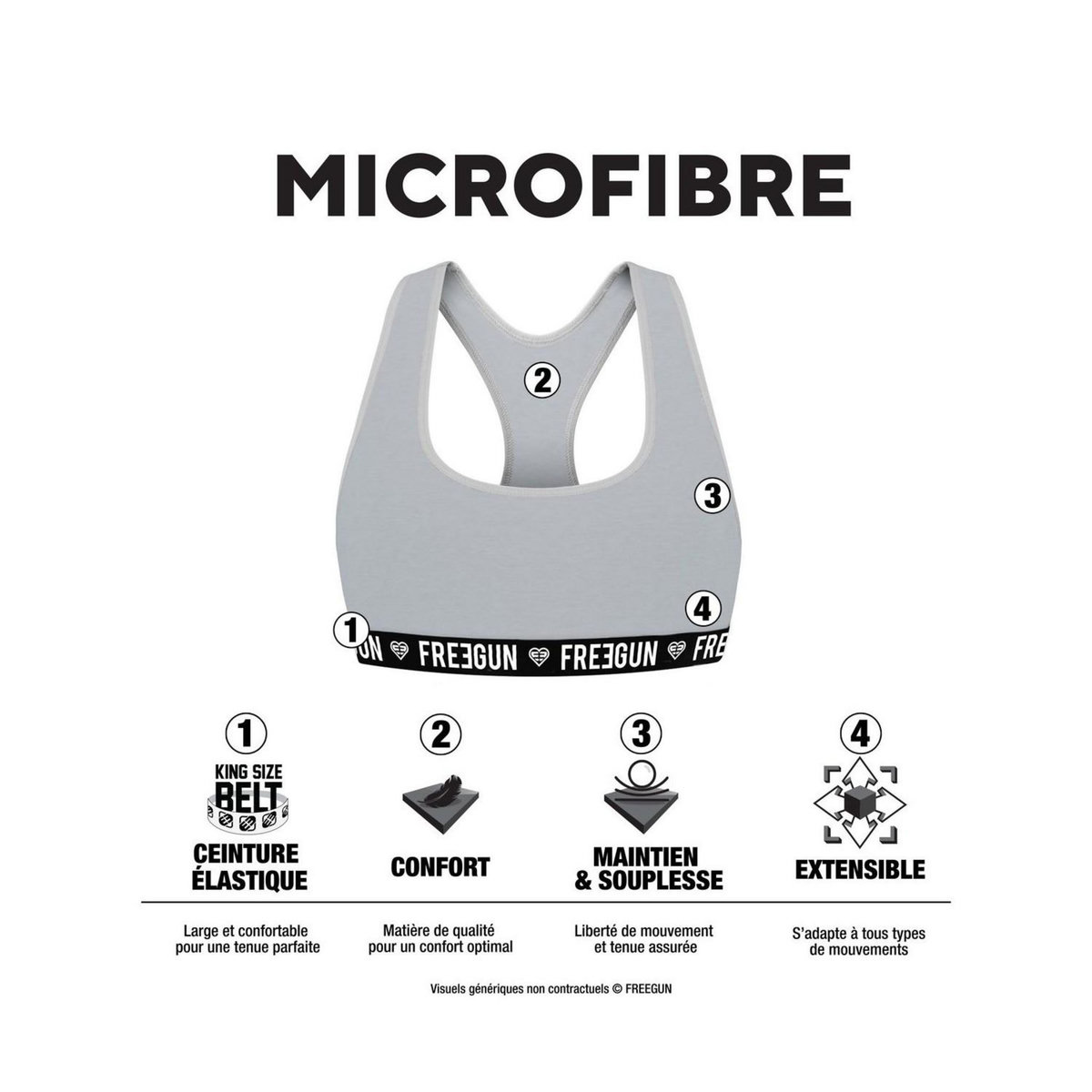 FREEGUN Lot de 2 Brassières fille Best Of Anniversary Fun