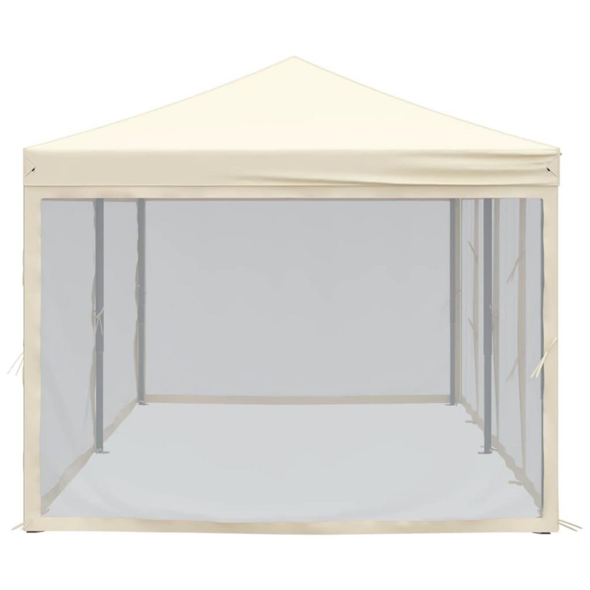VIDAXL Tente de reception pliable avec parois Creme 3x6 m