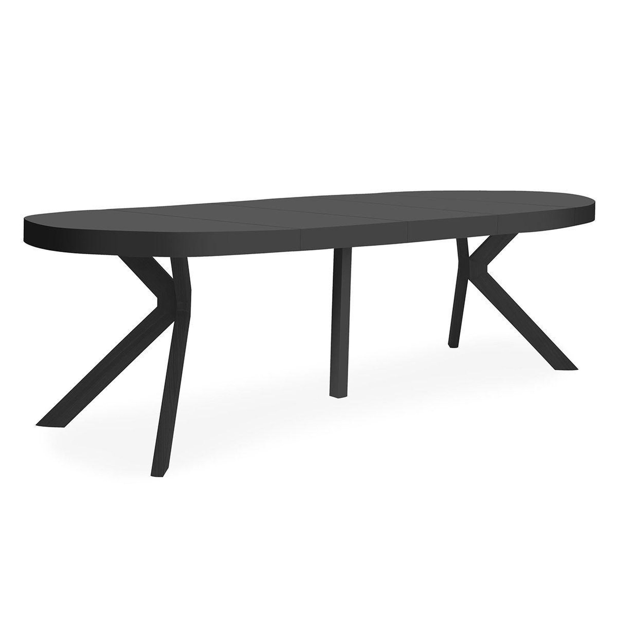 Voir la diapositive 2 : Paris Prix Table ronde extensible  zefane  160-260cm noir