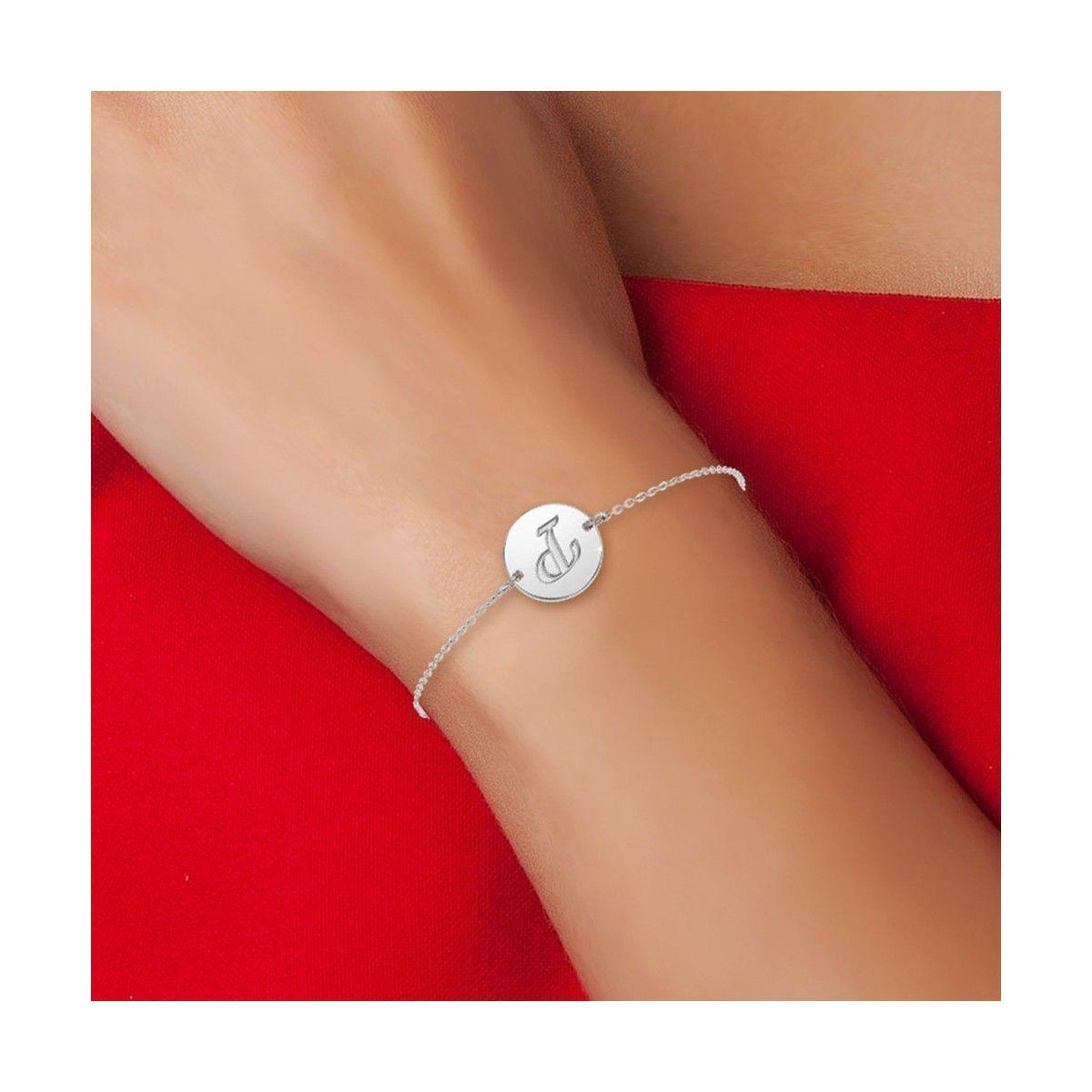 Voir la diapositive 2 : SC CRYSTAL Bracelet lettre P en acier inoxydable par SC Crystal