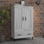 Voir la diapositive 1 : VIDAXL Buffet Sonoma gris 70x31x115 cm Bois d'ingenierie