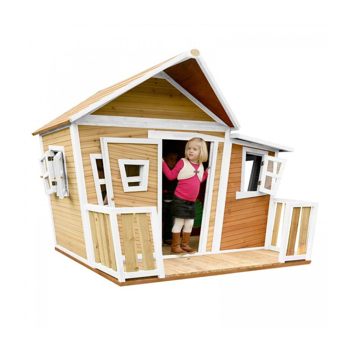 Axi House AXI Cabane enfant LISA Brun Blanc