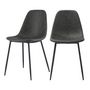 Voir la diapositive 1 : Rendez vous déco Lot de 2 chaises en cuir synthétique camel - Henrik