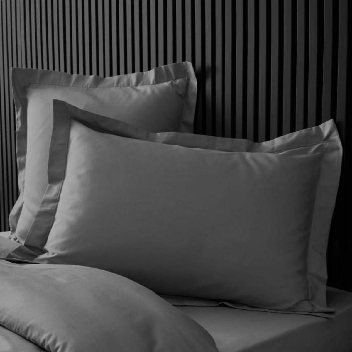 Paris Prix Taie d'Oreiller  Percaline  50x70cm Gris Acier