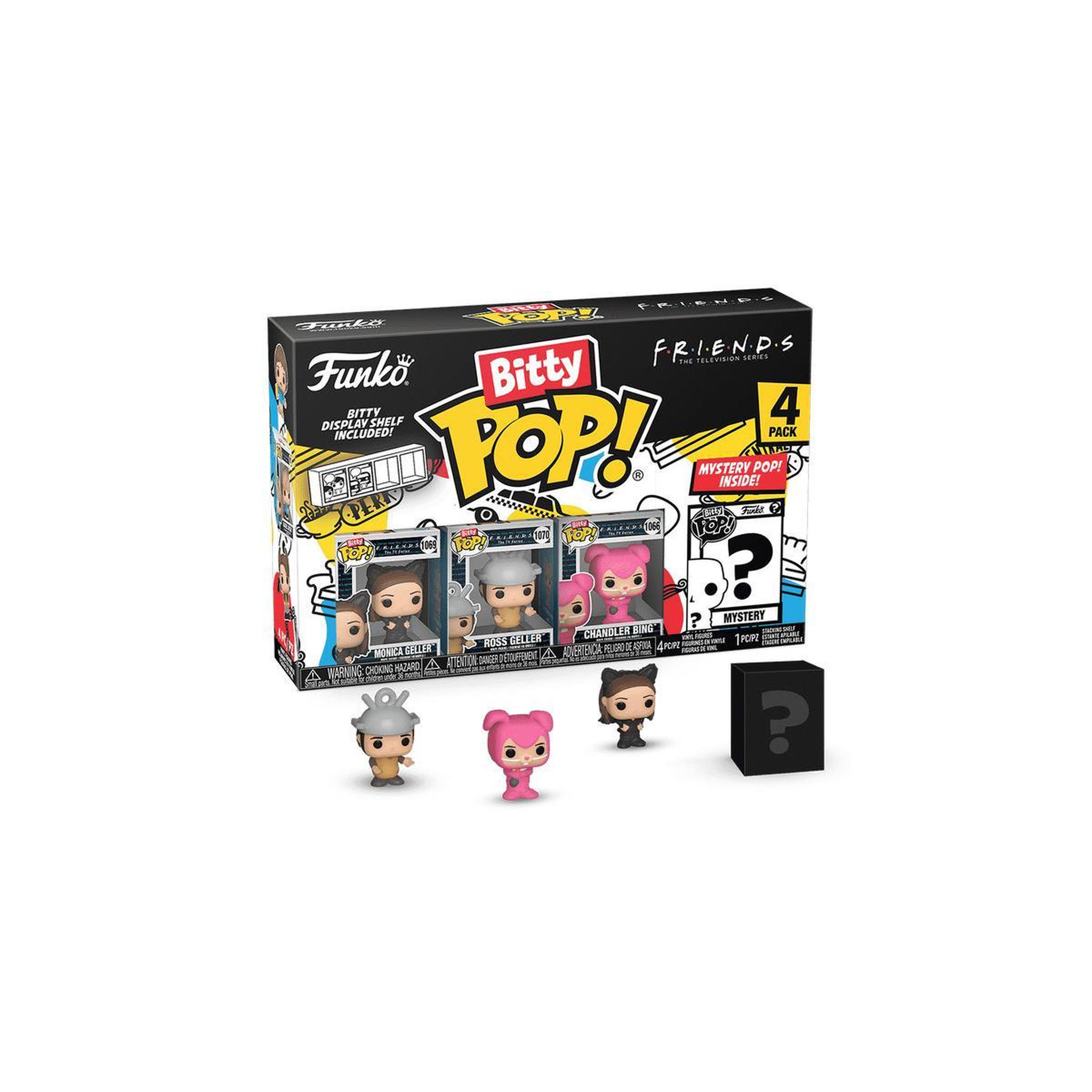 Voir la diapositive 2 : Funko Pack 4 figurines Bitty Pop Friends Monica as Catwoman