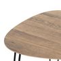 Voir la diapositive 2 : Paris Prix Table d'Appoint Design  Rodry  43cm Chêne & Noir