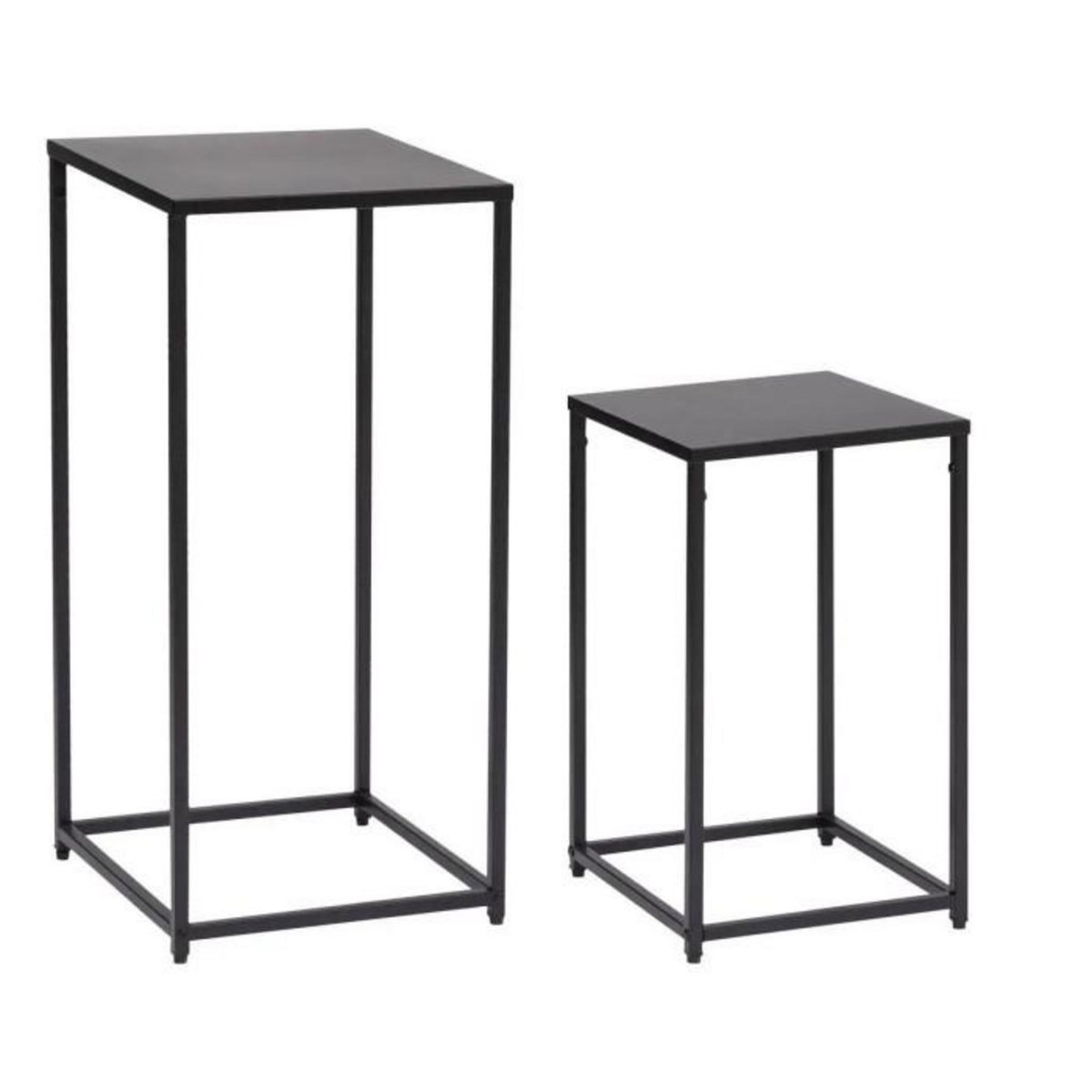 ATMOSPHERA Lot de 2 Tables à Café Design  Gota  74cm Noir