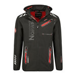 GEOGRAPHICAL NORWAY Parka Softshell Noir/Orange Homme Geographical Norway GN-ROYAUTE. Coloris disponibles : Noir