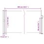 Voir la diapositive 6 : VIDAXL Auvent lateral retractable marron 140x300 cm