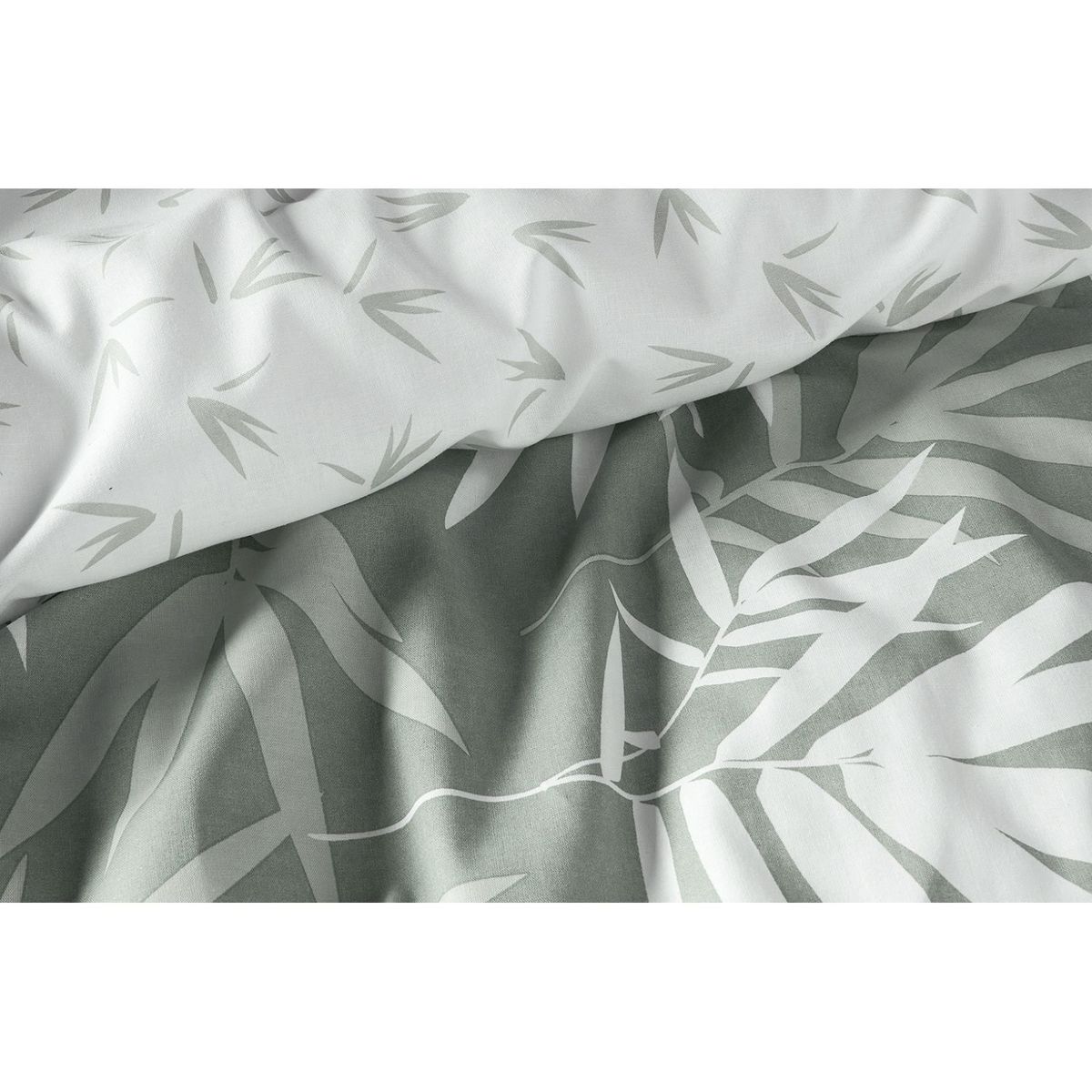 ACTUEL Parure housse de couette en polycoton motif tropical PADDY