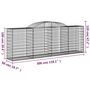 Voir la diapositive 6 : VIDAXL Panier de gabions arque 300x50x100/120 cm Fer galvanise