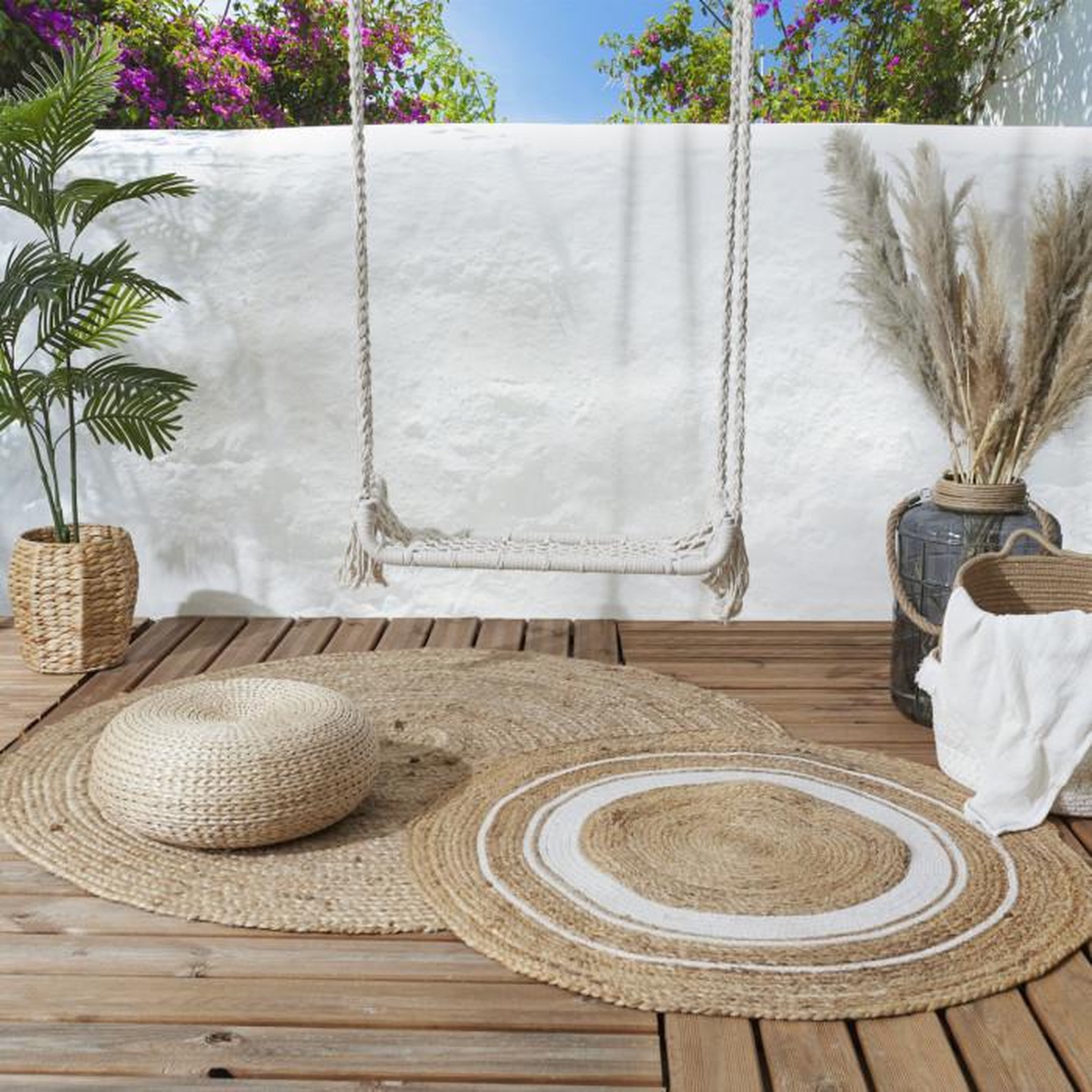 Voir la diapositive 2 : Paris Prix Balançoire Macramé  Eugène  160cm Naturel