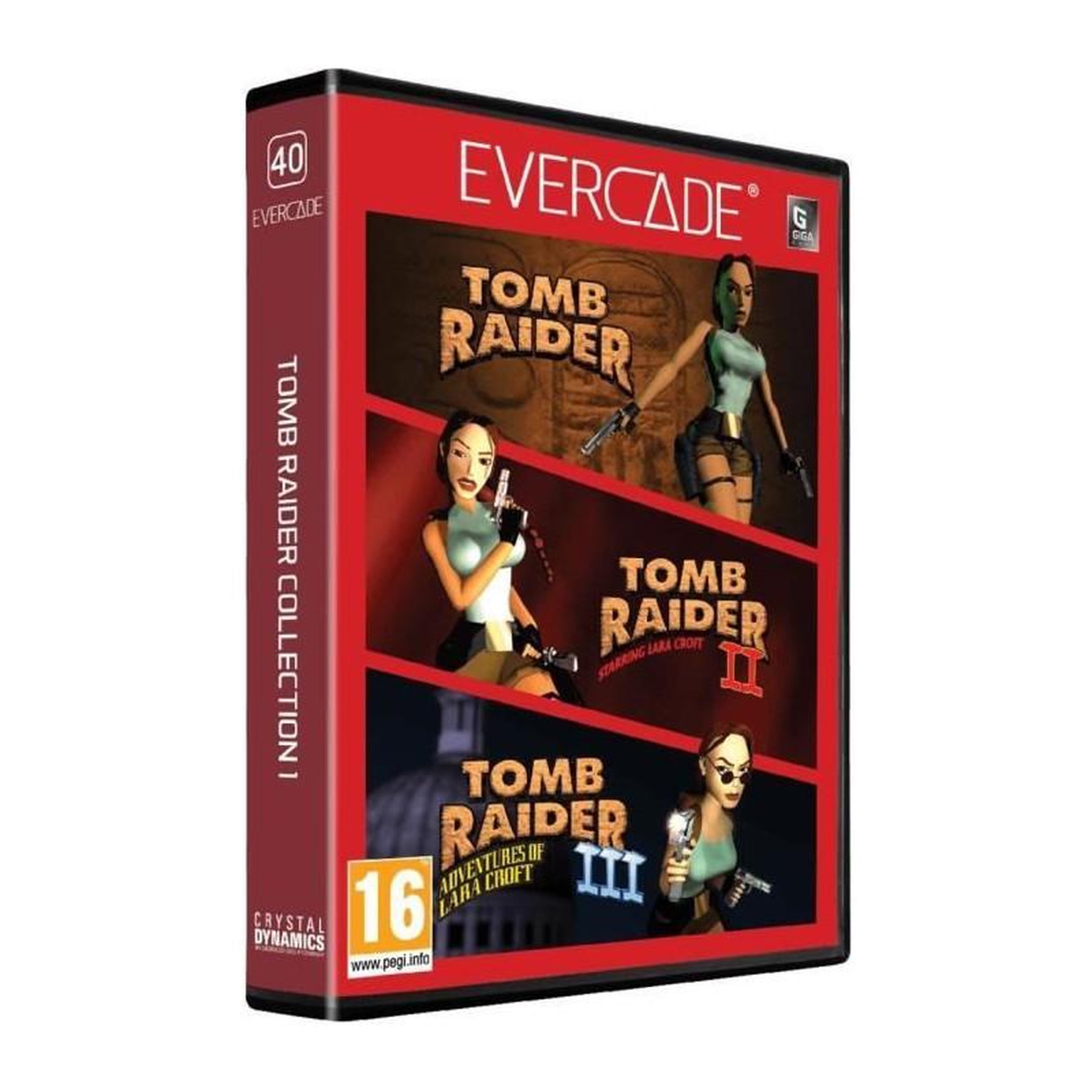 Just for games Tomb Raider Collection 1 - Cartouche Evercade n°40 - Retrogaming