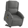 Voir la diapositive 3 : VIDAXL Fauteuil de massage inclinable Gris fonce Tissu
