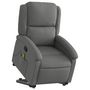 Voir la diapositive 3 : VIDAXL Fauteuil de massage inclinable Gris fonce Tissu