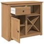 Voir la diapositive 5 : VIDAXL Buffet avec tiroir Panama 93x40x80 cm bois massif de pin