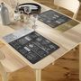 Voir la diapositive 3 : Paris Prix Set de Table Imprimé  Brasserie  28x43cm Or
