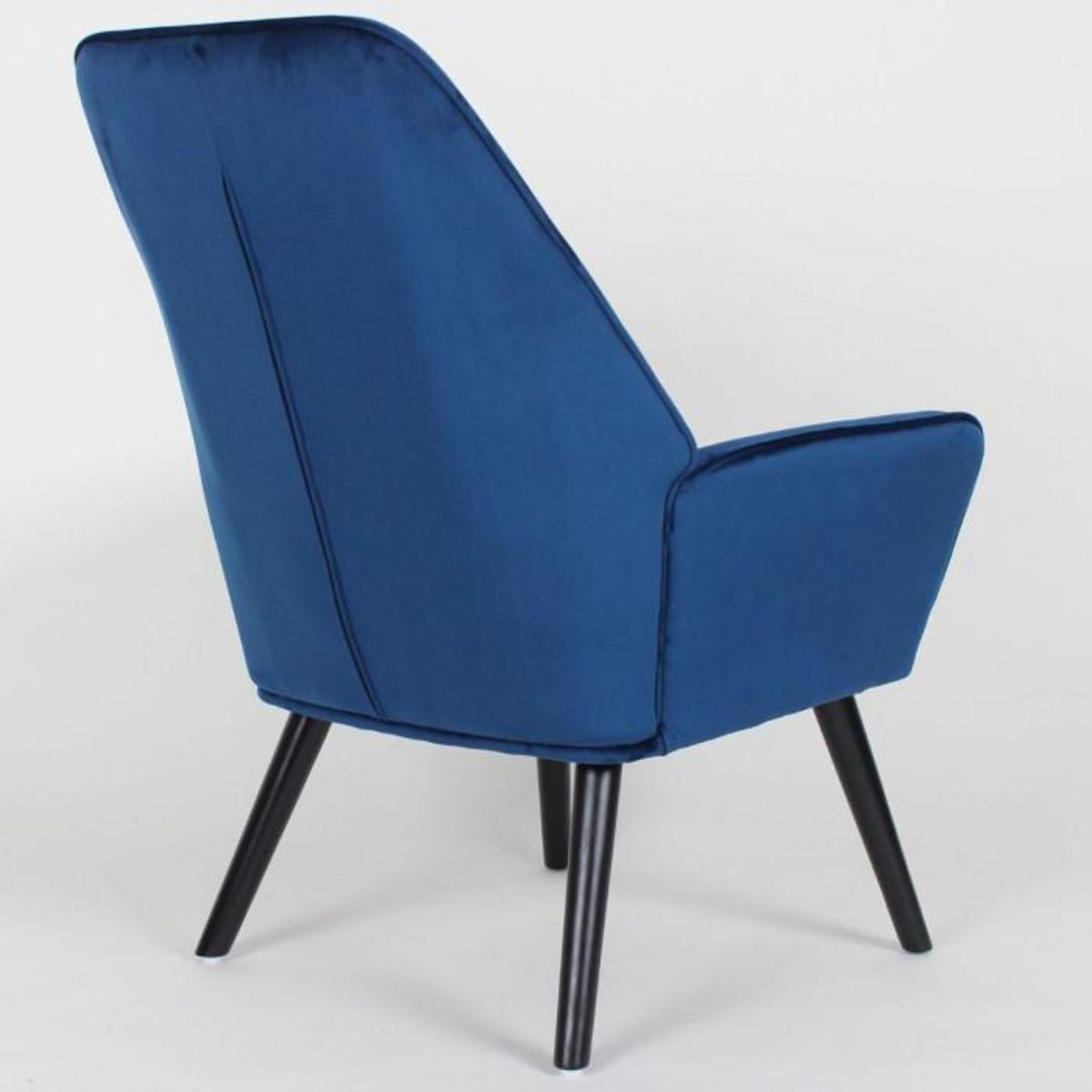 Paris Prix Fauteuil Scandinave en Velours  Watson  101cm Bleu