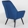 Voir la diapositive 4 : Paris Prix Fauteuil Scandinave en Velours  Watson  101cm Bleu