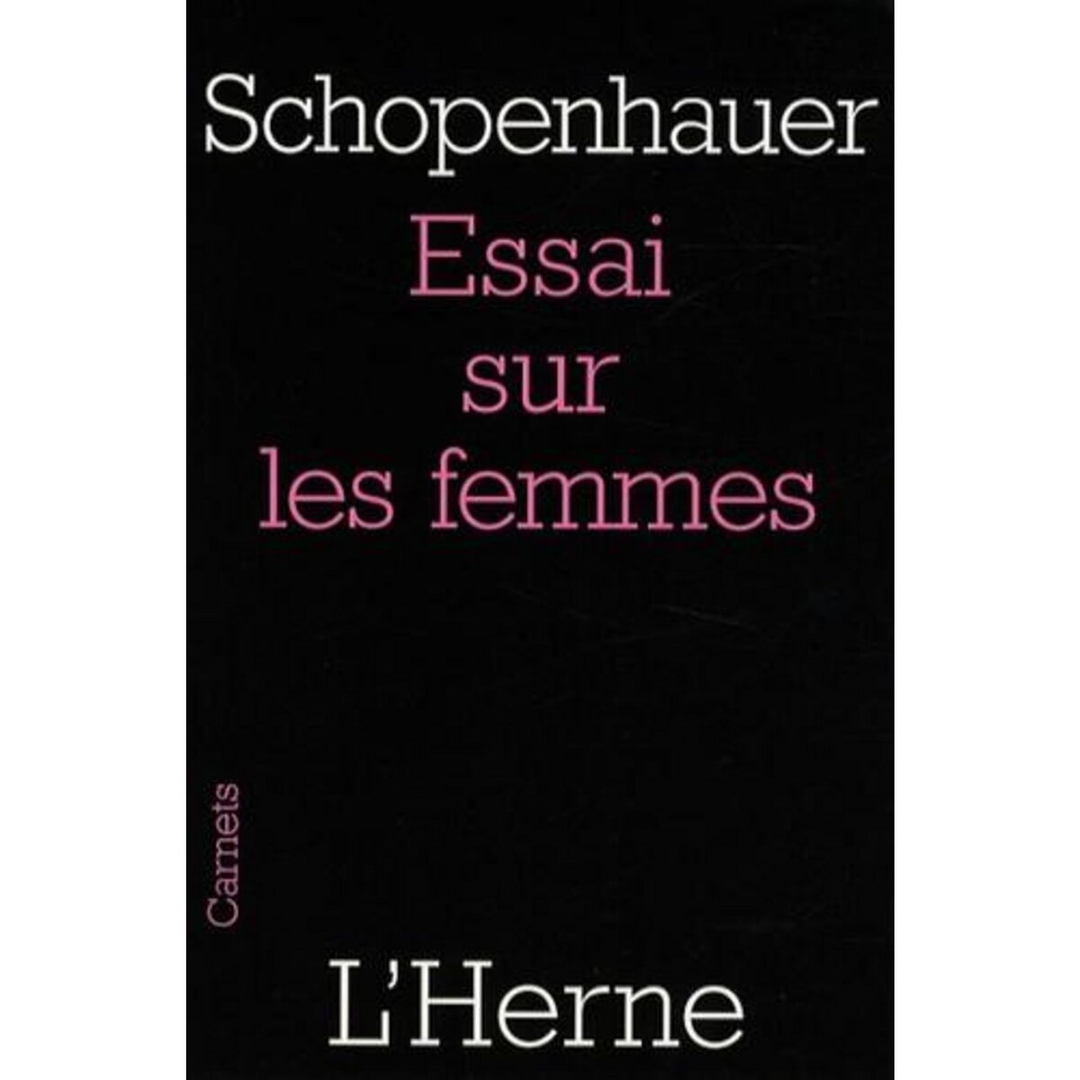  ESSAI SUR LES FEMMES, Schopenhauer Arthur