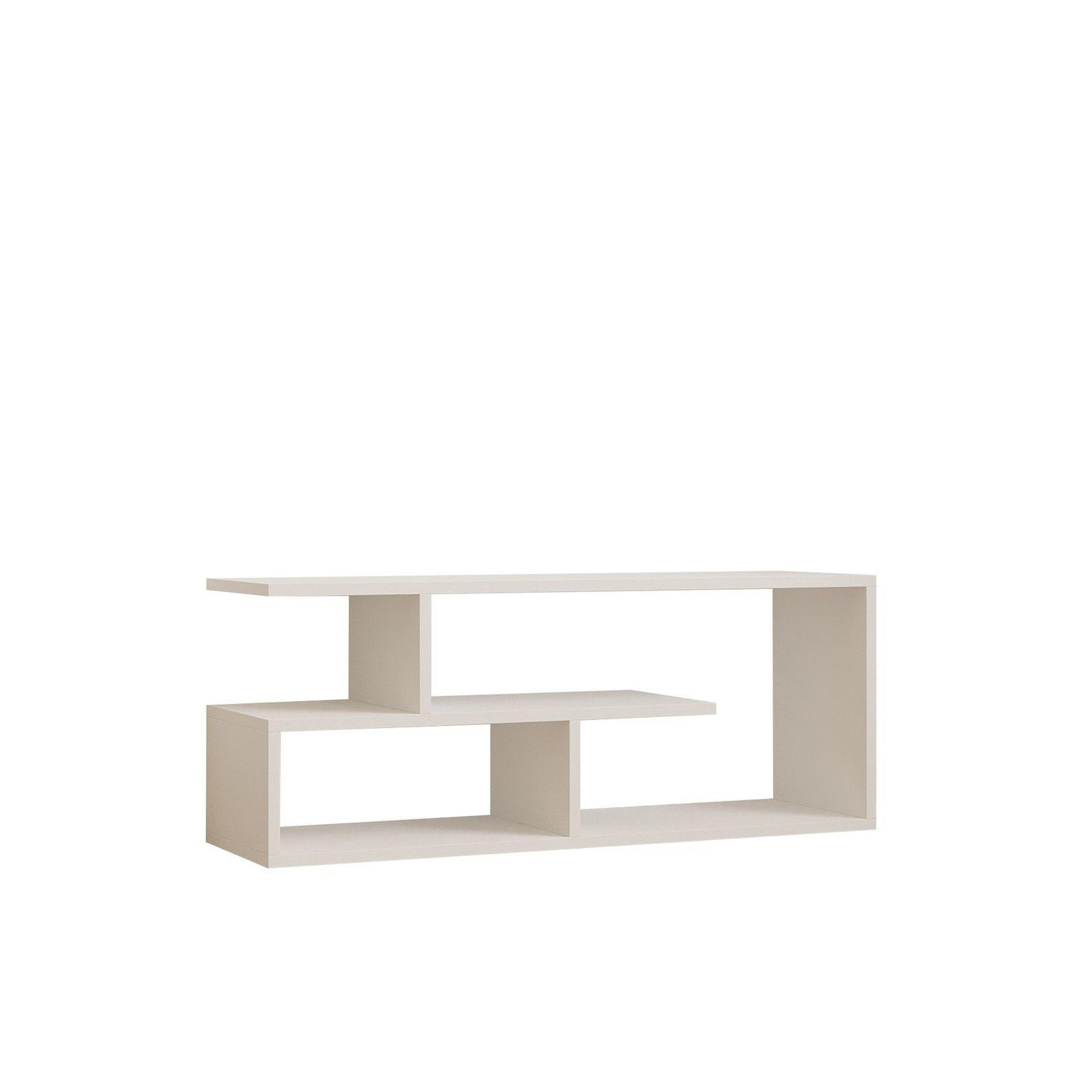 Voir la diapositive 3 : TOILINUX Meuble tv design en bois raphael - blanc