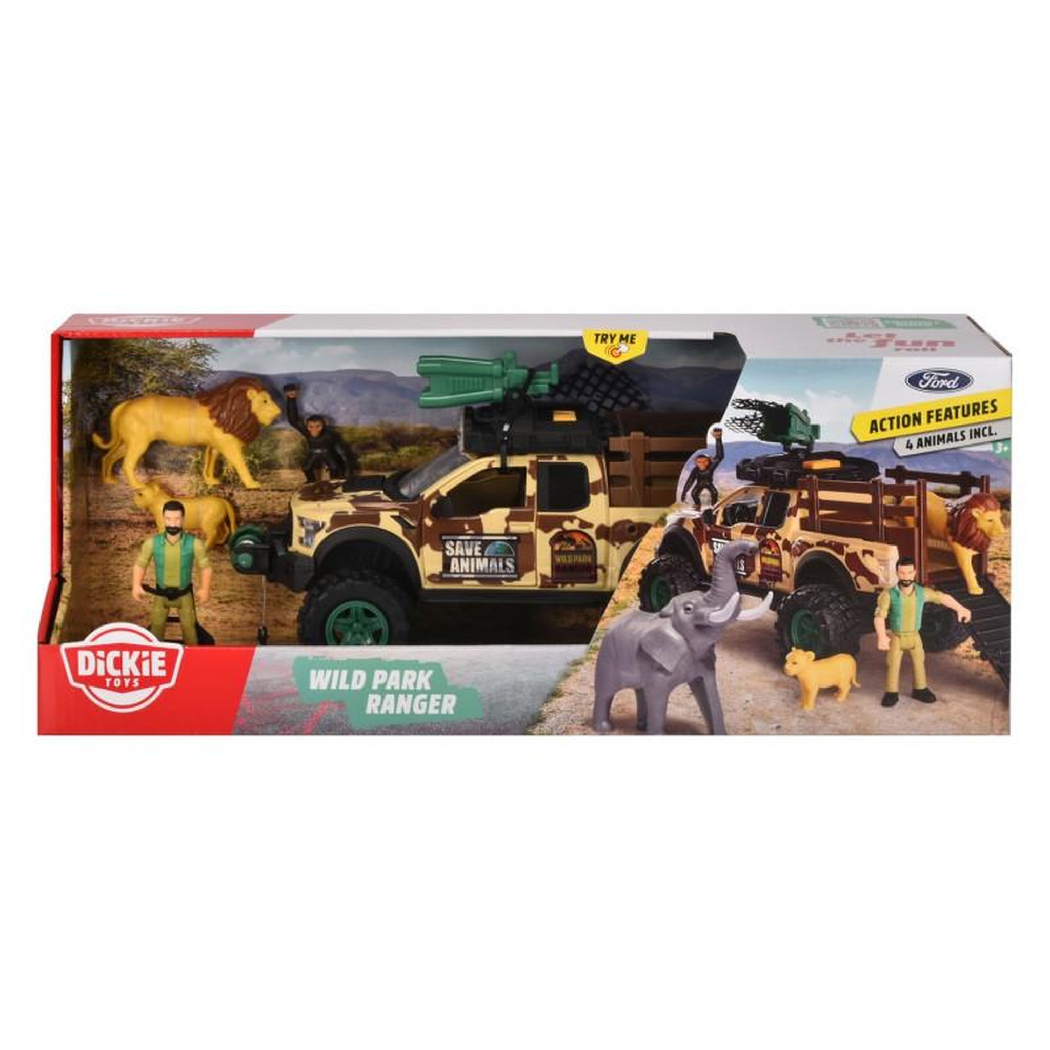 Voir la diapositive 2 : Dickie Dickie Wild Park Ranger Playset 203837016