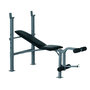 Voir la diapositive 1 : HOMCOM Banc de musculation Fitness entrainement complet dossier réglable curler