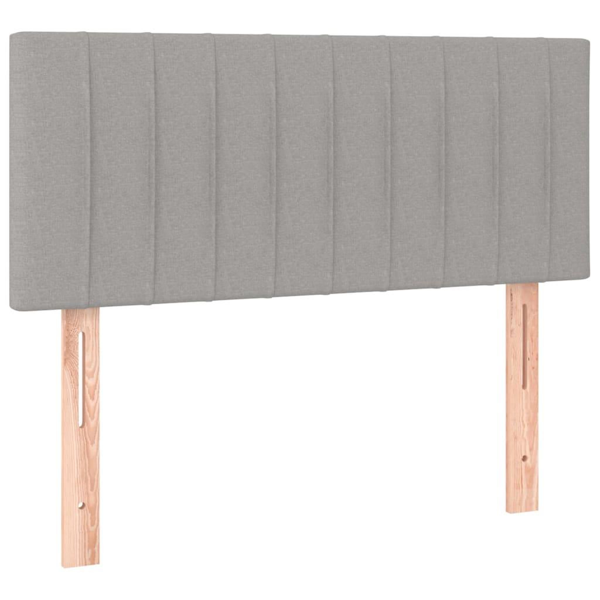 Voir la diapositive 2 : VIDAXL Tete de lit Gris clair 80x5x78/88 cm Tissu