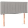 Voir la diapositive 2 : VIDAXL Tete de lit Gris clair 80x5x78/88 cm Tissu