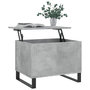 Voir la diapositive 3 : VIDAXL Table basse Gris beton 60x44,5x45 cm Bois d'ingenierie