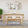 Voir la diapositive 3 : VIDAXL Banc a manger Panama 105x30x45 cm bois massif de pin
