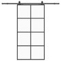 Voir la diapositive 2 : VIDAXL Porte coulissante kit de quincaillerie noir 102,5x205 cm