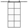 Voir la diapositive 2 : VIDAXL Porte coulissante kit de quincaillerie noir 102,5x205 cm