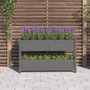 Voir la diapositive 3 : VIDAXL Jardiniere Gris 112x25x66 cm Bois massif de pin