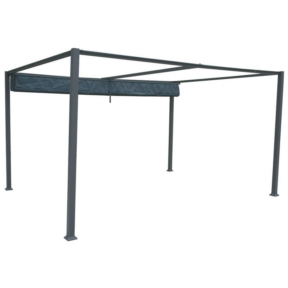 HESPERIDE Tonnelle de jardin en aluminium ardoise Palmeira 4 x 3 m - Hespéride