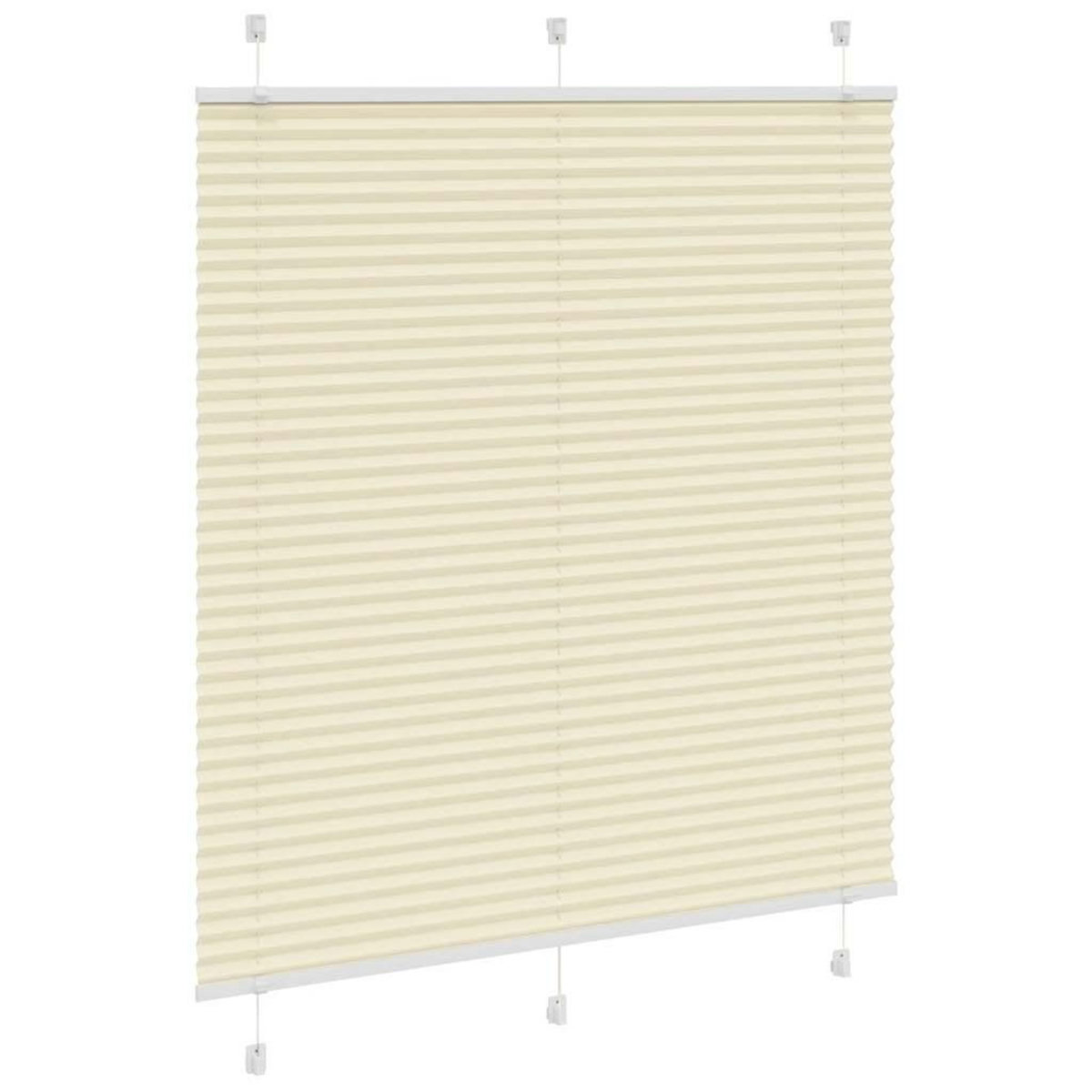 VIDAXL Store plisse creme 115x150cm largeur du tissu 114,4cm polyester