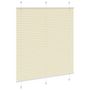 Voir la diapositive 3 : VIDAXL Store plisse creme 115x150cm largeur du tissu 114,4cm polyester