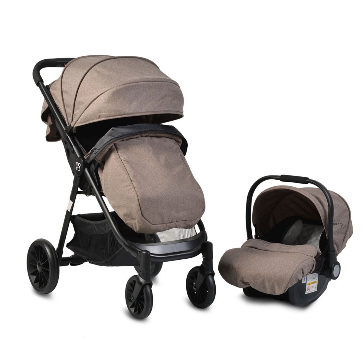 Cangaroo Poussette combin e duo 2 en 1 avec si ge auto Sindy beige