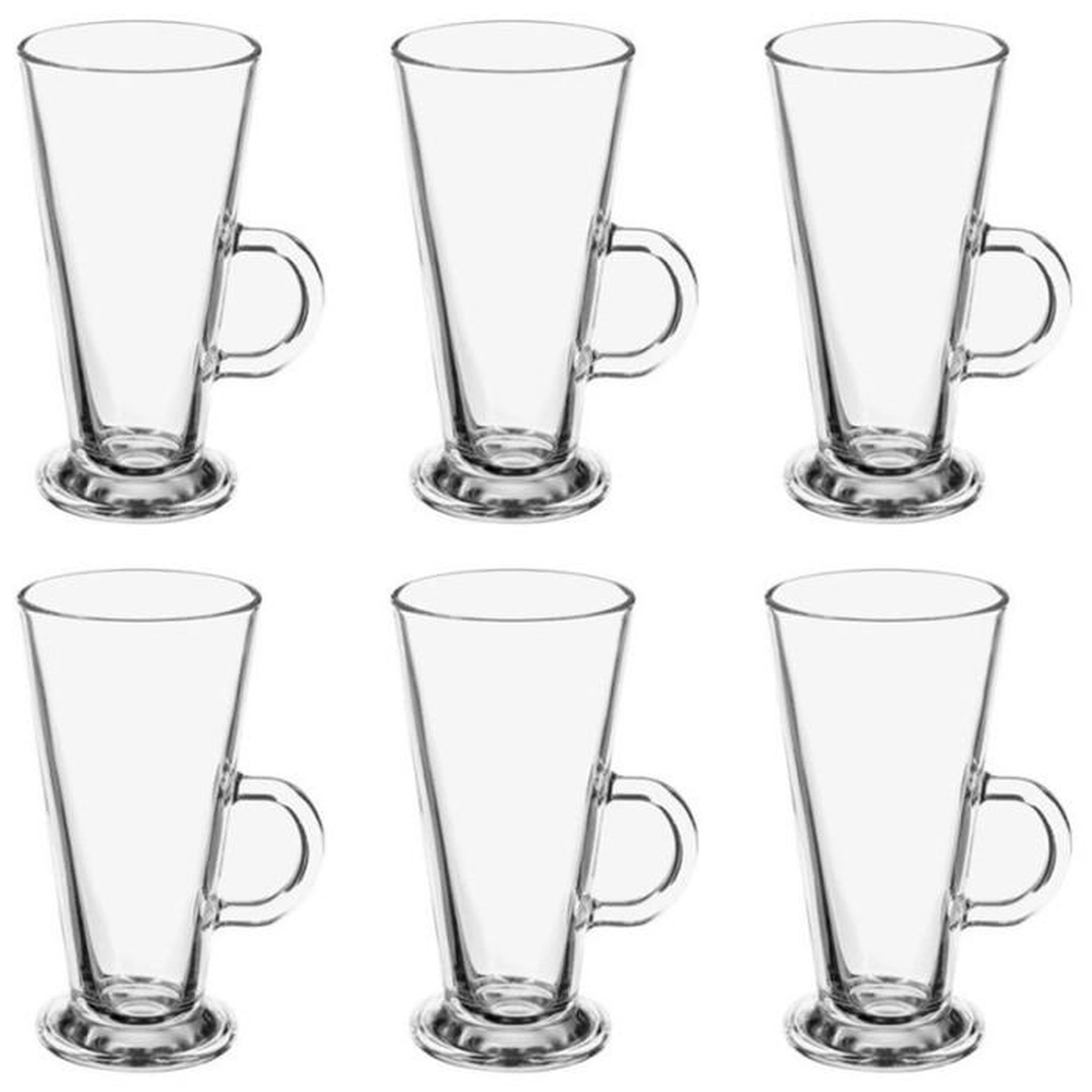 SECRET DE GOURMET Lot de 6 Verres  Mazagran  36cl Transparent