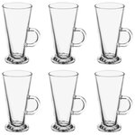 SECRET DE GOURMET Lot de 6 Verres  Mazagran  36cl Transparent