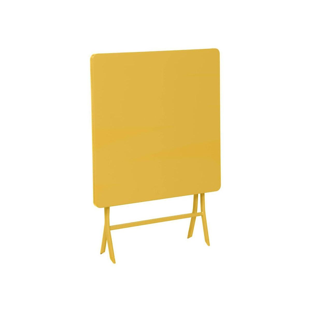 HESPERIDE Table de jardin carrée Greensboro 70 x 70 cm Moutarde - Hespéride