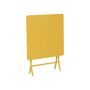 Voir la diapositive 2 : HESPERIDE Table de jardin carrée Greensboro 70 x 70 cm Moutarde - Hespéride
